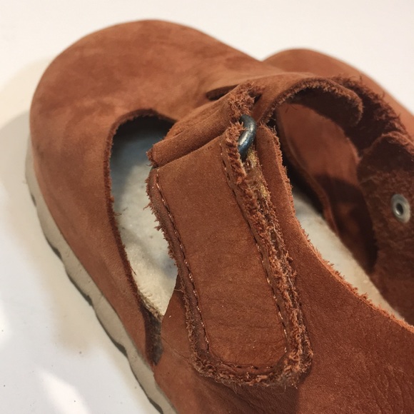 SOLD!! ZARA Girls Shoe Leather Top Brown Size 23 E - Picture 5 of 6